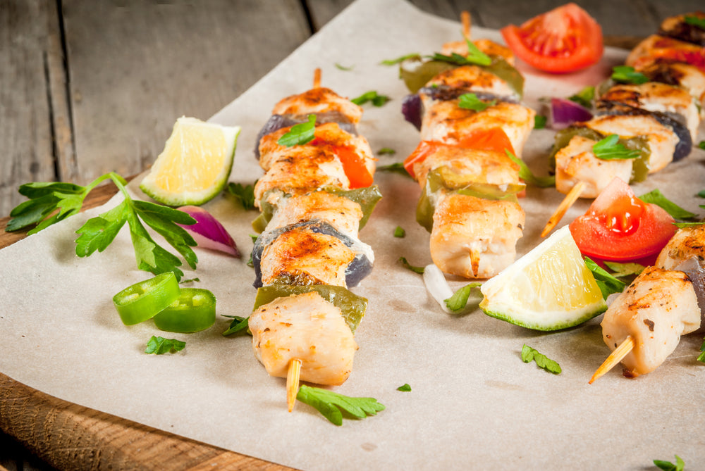 Quick Chicken Fajita Skewers