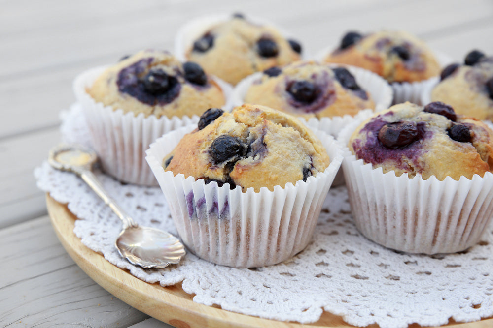 Wholemeal Blueberry Muffins