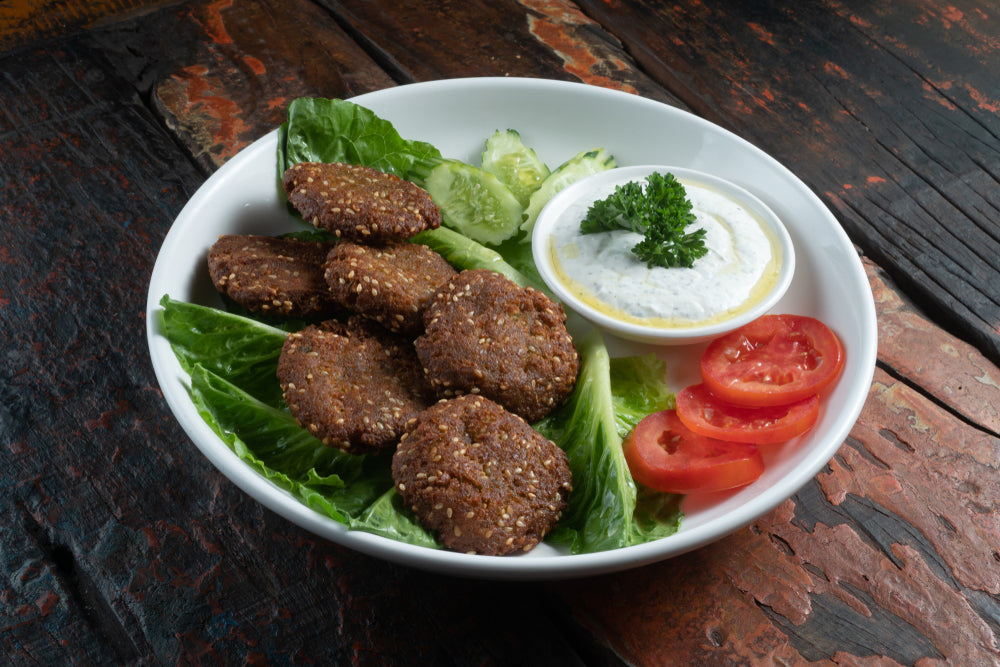 Five-ingredient Falafel With Garlic-yoghurt Sauce