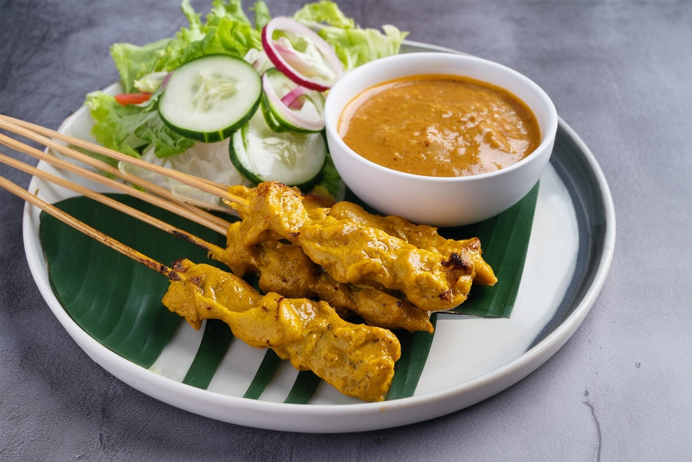 Chicken Strips with Satay Sauce