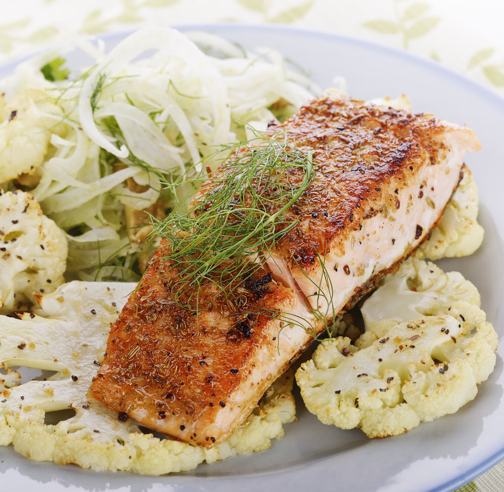 Salmon With Cauliflower 
