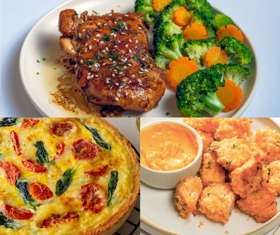 Quick Meal Prep (FEEDS 3-5 meals) with any low GI carbohydrates on the side 