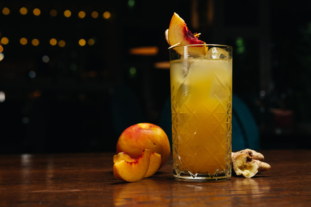 Ginger Peach Lemonade