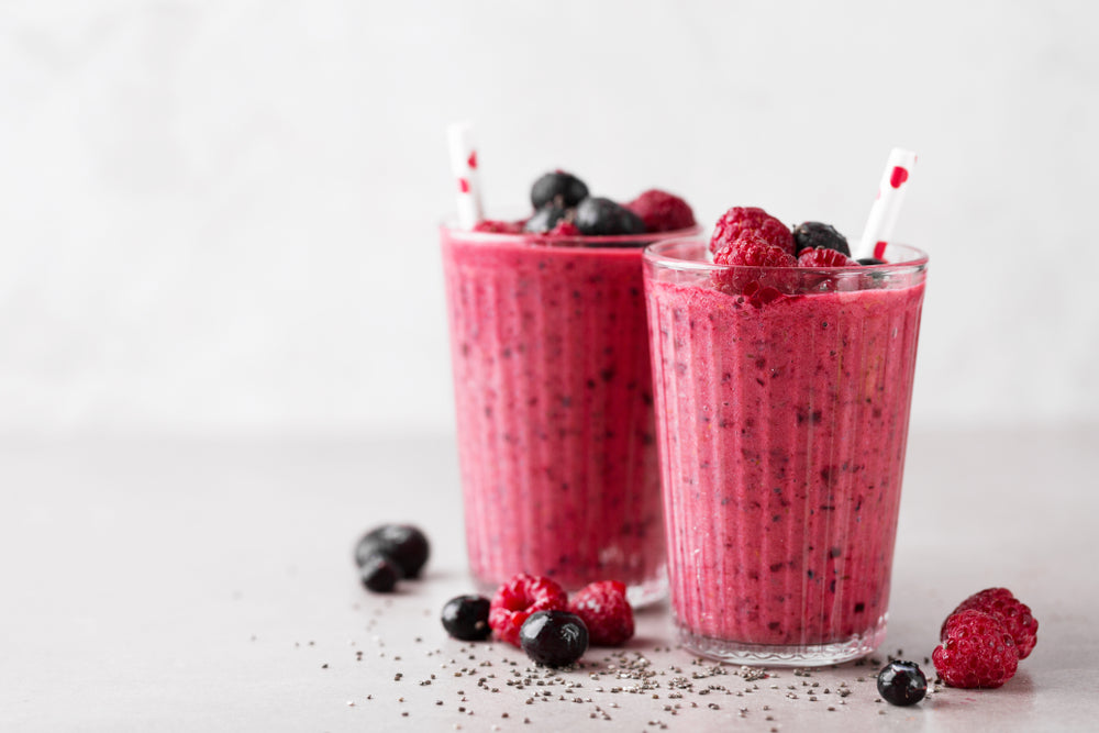 Raspberry Almond Butter Shake
